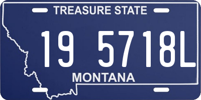 MT license plate 195718L