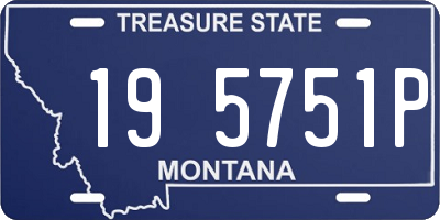 MT license plate 195751P