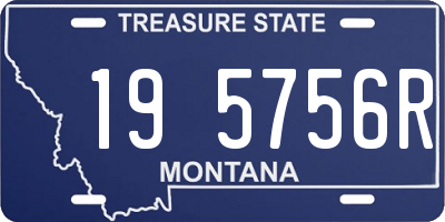 MT license plate 195756R