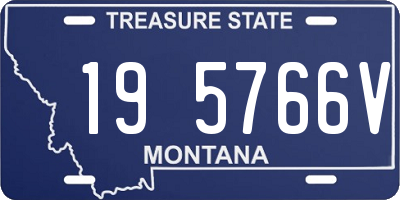 MT license plate 195766V