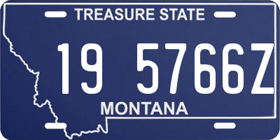 MT license plate 195766Z