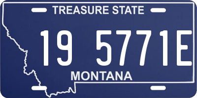 MT license plate 195771E