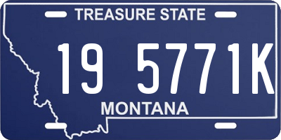 MT license plate 195771K