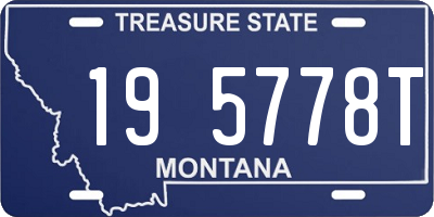 MT license plate 195778T