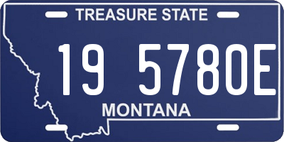 MT license plate 195780E