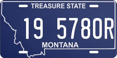 MT license plate 195780R