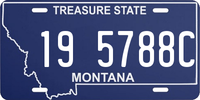 MT license plate 195788C