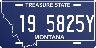 MT license plate 195825Y