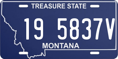 MT license plate 195837V