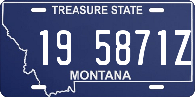 MT license plate 195871Z
