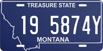 MT license plate 195874Y
