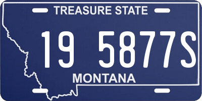 MT license plate 195877S