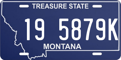 MT license plate 195879K