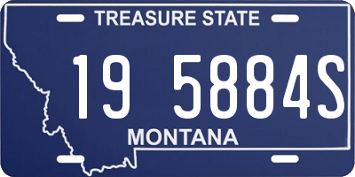 MT license plate 195884S