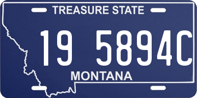 MT license plate 195894C