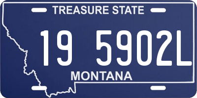 MT license plate 195902L