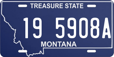 MT license plate 195908A