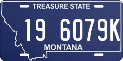MT license plate 196079K