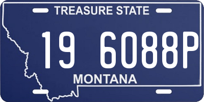 MT license plate 196088P