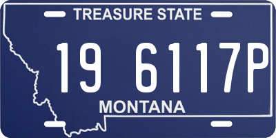 MT license plate 196117P