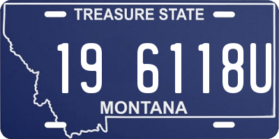 MT license plate 196118U