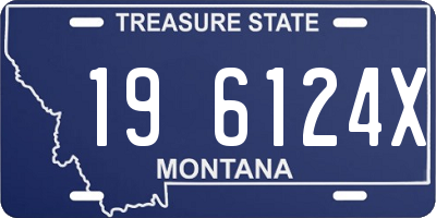 MT license plate 196124X
