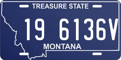 MT license plate 196136V