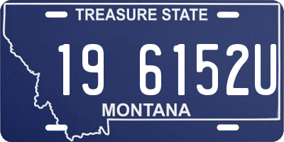 MT license plate 196152U