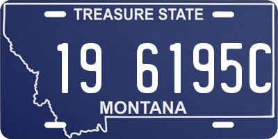 MT license plate 196195C