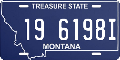 MT license plate 196198I