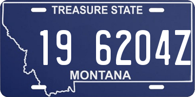 MT license plate 196204Z