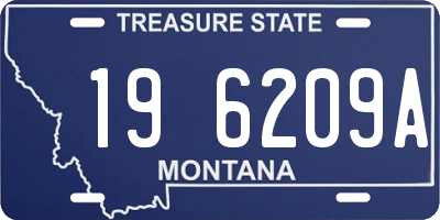 MT license plate 196209A