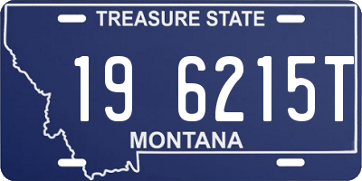 MT license plate 196215T