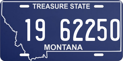 MT license plate 196225O