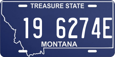 MT license plate 196274E