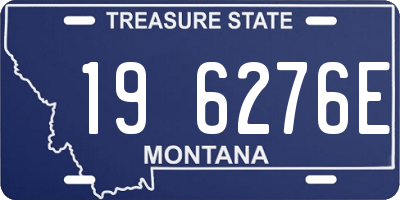 MT license plate 196276E