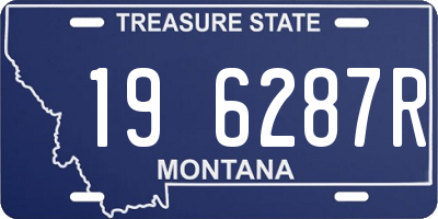 MT license plate 196287R