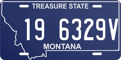 MT license plate 196329V