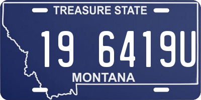 MT license plate 196419U