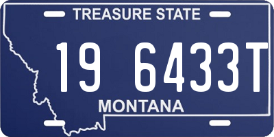 MT license plate 196433T