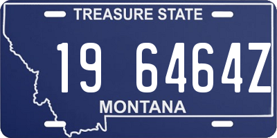MT license plate 196464Z