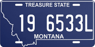 MT license plate 196533L