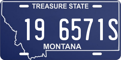 MT license plate 196571S