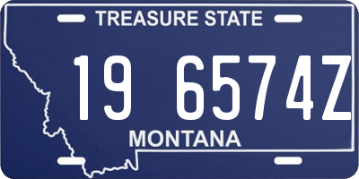 MT license plate 196574Z
