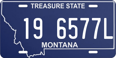 MT license plate 196577L