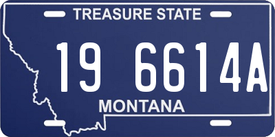 MT license plate 196614A