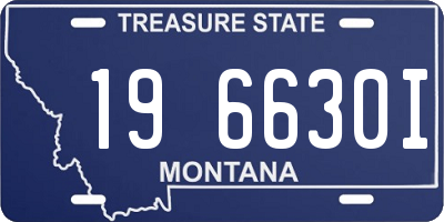 MT license plate 196630I