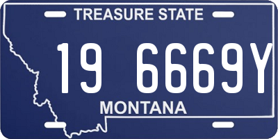MT license plate 196669Y