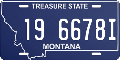 MT license plate 196678I