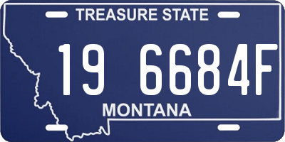MT license plate 196684F
